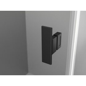 MEXEN/S - Mist-H L Duo sprchovací kút dvere krídlové 75 x 75, transparent, čierna 8A5L-075L-075P-70-00