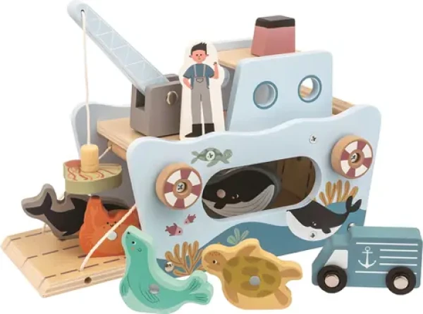 2KIDS TOYS Magnetická hračka Rybárska loď