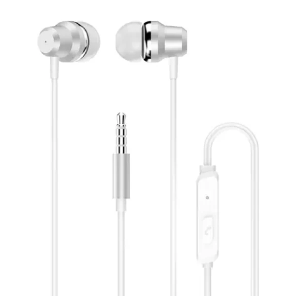 Dudao X10 PRO drôtové slúchadlá do uší biela / s mikrofónom / 3,5 mm mini jack / kábel 1.2 m (204536)