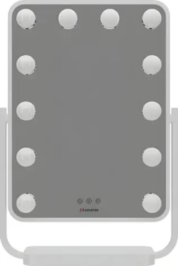 Humanas HS-HM01 biela / LED kozmetické zrkadlo / nastaviteľná teplota svetla / nastaviteľný náklon (HS2752 - białe)