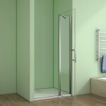 H K - Sprchové dvere MELODY B5 90 jednokrídlové s pevnou stenou 89-92 x 195 cm SE- MELODYB590SET