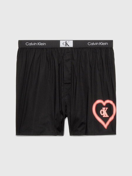 Pánske šortky 000NB3716A UB1 black printed - Calvin Klein M