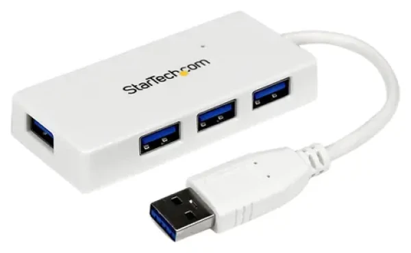 StarTech USB hub 4 porty biela / 4X USB-A / 5 Gb/s (ST4300MINU3W)