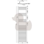 SIKO - Radiátor kombinovaný Anima Marcus 176x45 cm chróm MA4501760CR MA4501760CR