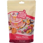Jednoducho rozpustná poleva v peckách 250 g Oranžová - FunCakes - FunCakes