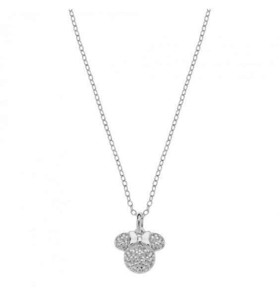 Disney Pôvabný strieborný náhrdelník Minnie Mouse NS00033SZWL-157.CS (retiazka, prívesok)
