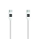 ER POWER kábel USB-C/USB-C 3A biely / Kábel / USB 2.0 / 2 m / 60 W (ERPWCC3A200-WH)