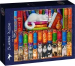 BlueBird Puzzle Mačacia knižnica