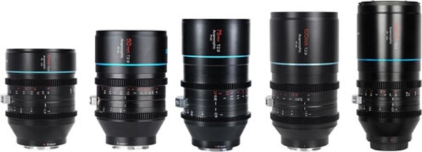 Sirui Sirui Anamorphic Venus 5x Lens Kit (35/50/75/100/150mm) + Hard case E-Mount