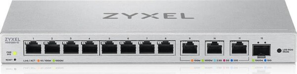 ZyXEL ZyXEL XGS1250-12V2 12-Port MultiGig Switch 8x1G 3x 1/2.5/5/10G