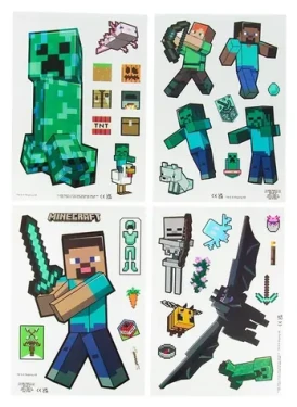 PALADONE Samolepky na sklo Minecraft