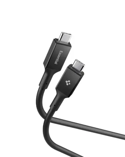 Spigen ACA09460 Essential USB-C na USB-C 100W kábel 2m čierna / USB 3.2 Gen1 (ACA09460)