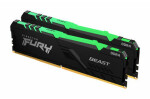 Kingston FURY Beast RGB 32GB (2x 16GB) DDR4 3200MHz / CL16 / DIMM / 1.35V / Non-ECC / Un-Registered (KF432C16BBAK2/32)