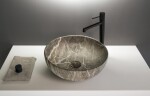 SAPHO - RONDANE keramické umývadlo na dosku priemer 41cm, breccia marmor AR435BM
