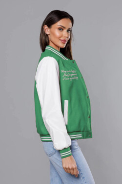 Zelená dámska bunda typu bomber (16M9067-236) odstíny zelené XL (42)