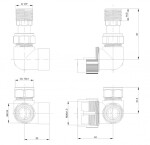 HOPA - PRIME-SADA, univerzálny rohový ventil - Farba - Biela RDPRIMESADAW