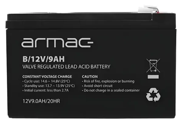 Armac VRLA AGM 12V/9Ah / Akumulátor / bezúdržbový / do UPS (B/12V/9AH)