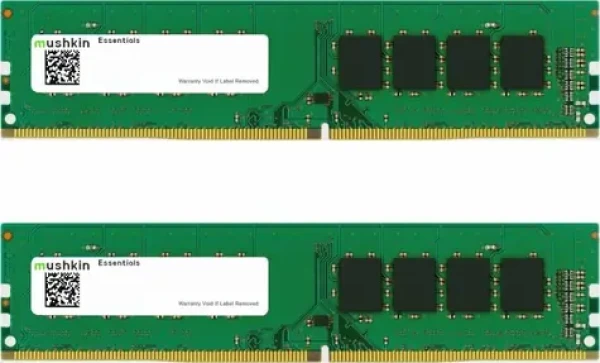 Mushkin Essentials 64GB (2x32GB) 2933MHz / DDR4 / DIMM / CL21-21-21-47 / 1.2V (MES4U293MF32GX2)
