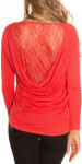 Trendy Koucla pullover with lace Einheitsgroesse