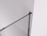 CERANO - Sprchová zástena Walk-in Crystal Ľ/P - 8 mm - bezvzperový systém - chróm, mliečne sklo - 110x200 CER-8050BD6705