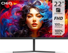 CHiQ CHiQ 22" UltraSlim monitor 22F650 FHD, 100 Hz, Frameless, černý