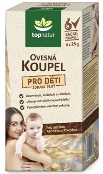 TOPNATUR Ovsený kúpeľ pre deti 6 x 25g