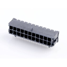 Molex vstavaná pinová lišta (štandardná) Počet pólov 22 Raster (rozteč): 3.00 mm 430452201 1 ks Tray; 430452201