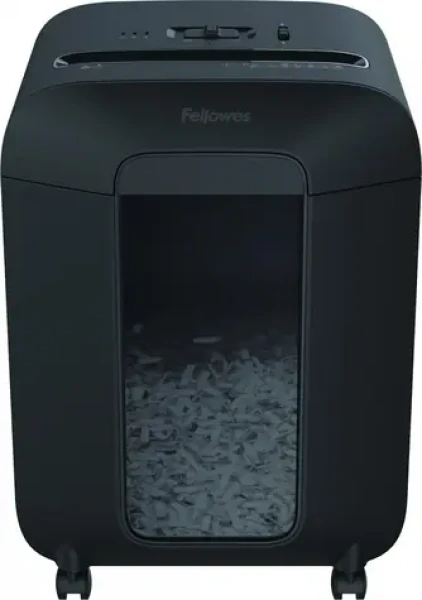 Fellowes LX 85 čierna / Skartovač / krížový rez 4x40 mm / 12 listov 70g papiera / Šírka vstupu 224 mm