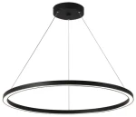Immax NEO FINO SMART 1 kruh čierna / Závesné svietidlo / 80 cm / 60W / Zigbee 3.0 / TUYA (07158-B80)