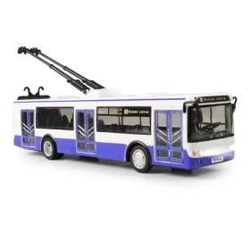 Rappa Trolejbus ktorý hlási zastávky česky 28 cm modrá