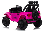 Mamido Elektrické autíčko Jeep Rubicon 24 V 2x200 W ružové