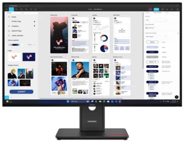 31.5" Lenovo ThinkVision T32UD-40 čierna / IPS / 3840x2160 / 4ms / 1500:1 / 350cd-m2 / DP+HDMI / LAN / Pivot / VESA (64B0ZAT1EU)