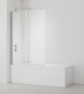 Vaňová zástena SAT SK 150x105 cm chróm SATVZSKNEW105 SATVZSKNEW105