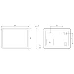 SAPHO - Zrkadlo NYX s LED osvetlením 60x80cm NY060