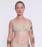 Dámske nohavičky GO Ribbed R Bralette - GRAY - St. béžová M013 - SLOGGI GRAY S
