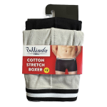 Dvojité balenie bavlnených boxeriek COTTON STRETCH BOXER 2x - BELLINDA - čierne XL