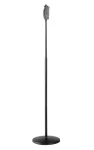 Jednoručný mikrofónový stojan s liatinovým podstavcom / Stojan na mikrofón / výška 1060-1790 mm / čierna (26085)