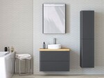 Mereo Siena, kúpeľňová skrinka 60 cm, antracit mat CN430S