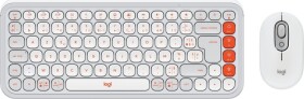 Logitech POP Icon Combo biało-pomarančový (920-013110)