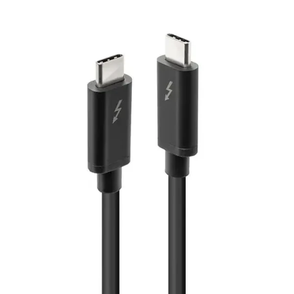 Lindy 41556 čierna / Kábel Thunderbolt 3 / 20 Gb/s / pasívny / 1 m (41556)