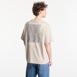 Tričko Calvin Klein Jeans Ss 16S Ck Trvl Lines Graphic Tee Plaza Taupe M