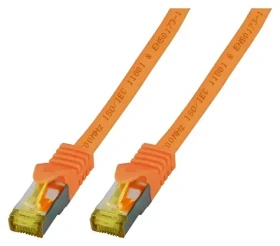 EFB Cat6a oranžová / Patch kábel / S/FTP / Cat7 Rohkábel / 25 m / RJ-45 / LSZH (MK7001.25O)