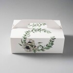 Svadobná krabička na výslužku Green (26 x 18 x 9,5 cm) - dortis - dortis
