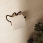 Ferm LIVING Mosadzný držiak na toaletný papier Black Brass