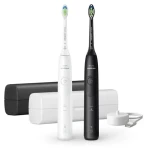Philips Sonicare 5500 HX7119/02 čierna biela / 2 x Sonická zubná kefka / 62 000 kmitov / 2 režimy / 2 hlavice (HX7119/02)