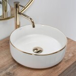 REA - Umývadlo na dosku Sami Gold Edge REA-U6758