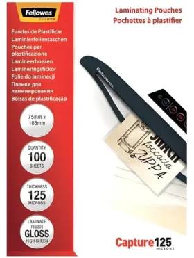 Fellowes Laminovacia fólia 75x105 mm / Laminovacia fólia / 125 mikrónov / 100 ks (5306901)