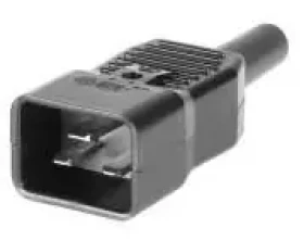 MicroConnect IEC sieťová zástrčka C20 čierna (C20PLUG)