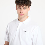 Tričko Carhartt WIP S/S Carhartt Script Polo UNISEX White/ Black L
