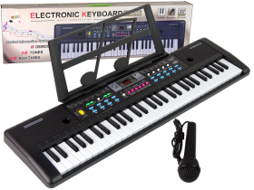 Mamido Keyboard MQ-6112 s mikrofónom a držiakom na noty